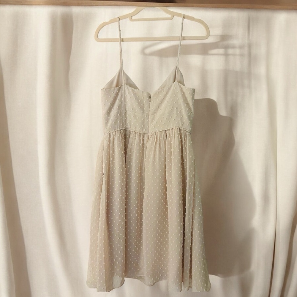 J.Crew Cream Fit & Flare Mini Dress – Bridal Shower / Graduation – Size 6 - Picture 3 of 4